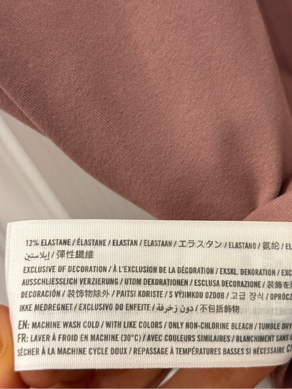 Abercrombie & Fitch Soft A&F Mauve V Neck Bodysuit S Minimalist Balletcore Pink